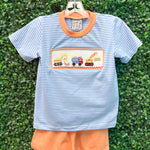 Boys Smocked Construction Short Set Boys Sets Three Sisters