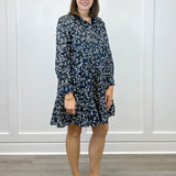 Iris Dress - Floral Short Dresses Duffield Lane
