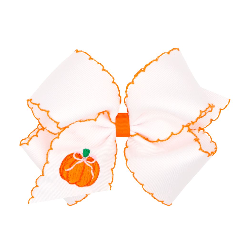 King Moonstitch Harvest Bow - Pumpkin Kids Hair Accessories Wee Ones