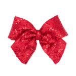King Sequins Bowtie - Red Kids Hair Accessories Wee Ones