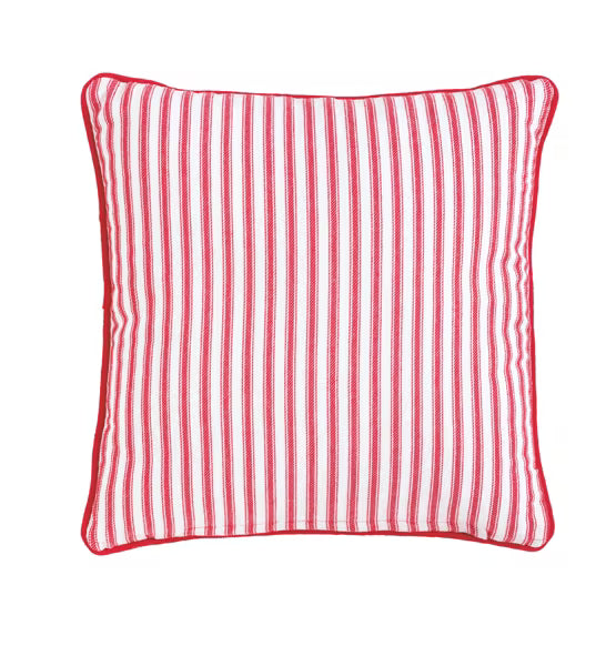 Lattice Block Print Quilted Pillow Seasonal Mudpie