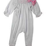 Lizzie & Landon's Bishop Footie - Pink Baby Sleepwear Magnolia Baby