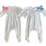 Lizzie & Landon's Bishop Footie - Pink Baby Sleepwear Magnolia Baby