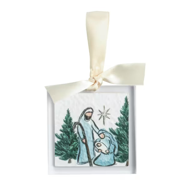 Mary Acrylic Ornament Seasonal Mudpie