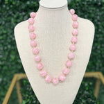 Matte Bead Necklace - Pink Necklaces Sugar Babies Children's Boutique/Meg's Shoppe
