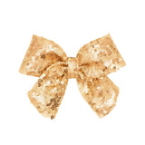 Medium Sequins Bowtie - Gold Kids Hair Accessories Wee Ones