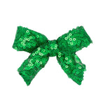 Medium Sequins Bowtie - Green Kids Hair Accessories Wee Ones