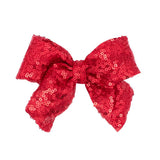 Medium Sequins Bowtie - Red Kids Hair Accessories Wee Ones