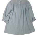 Mery Dress - Lt. Blue Knit Bishop Girls Occasion Dresses Petit Bebe