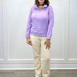 Mindy 1/4 Zip - Lilac Tops Duffield Lane