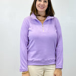 Mindy 1/4 Zip - Lilac Tops Duffield Lane