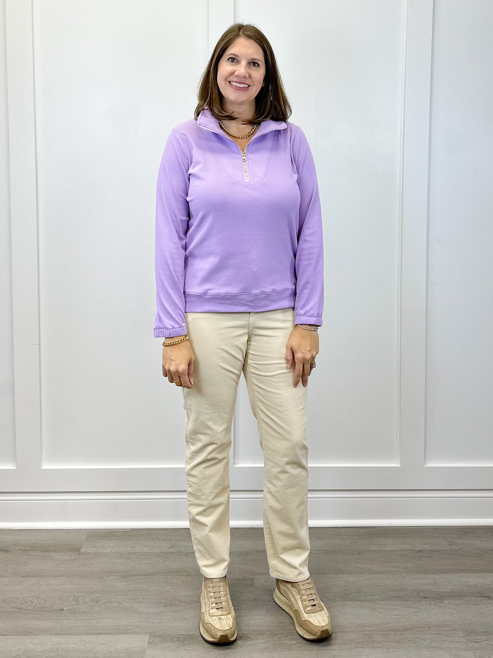 Mindy 1/4 Zip - Lilac