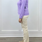 Mindy 1/4 Zip - Lilac Tops Duffield Lane