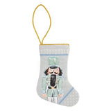 Blue Mini Nutcracker Stocking Seasonal Mudpie