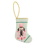 Green Mini Nutcracker Stocking Seasonal Mudpie