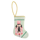 Green Mini Nutcracker Stocking Seasonal Mudpie