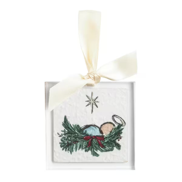 Nativity Acrylic Ornament Seasonal Mudpie
