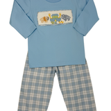 Boys Noah's Ark Smocked Pant Set Boys Sets Three Sisters