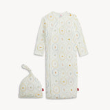 Nursery Magic Cream Modal Gown & Hat Set