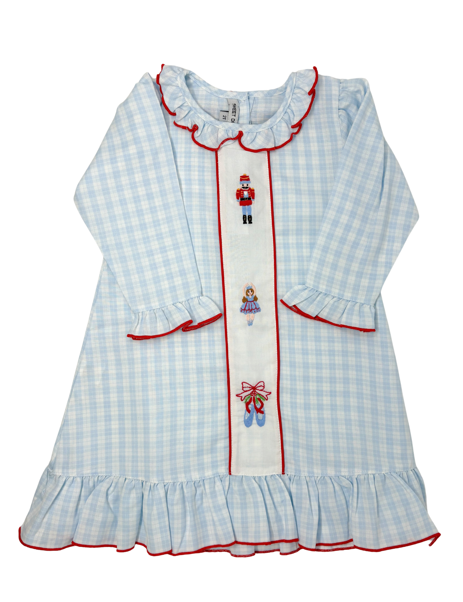 Nutcracker Embroidered Gown Kids Pajamas Sweet Dreams