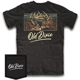 Old Dixie Fight Night T-Shirt - Black Boys Tees Fieldstone