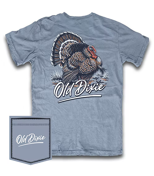 Old Dixie Longbeard T-Shirt - Saltwater Boys Tees Fieldstone