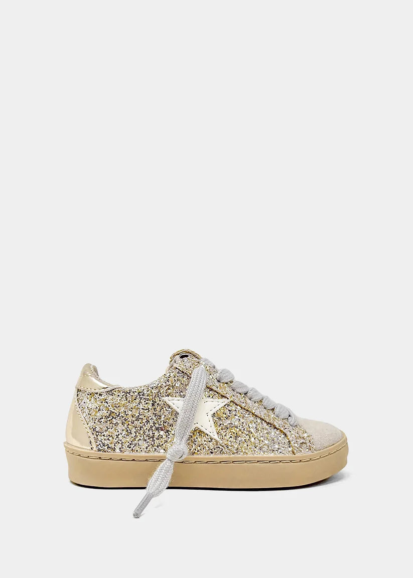Paula Mini - Golden Glitter Girls Shoes Shu Shop
