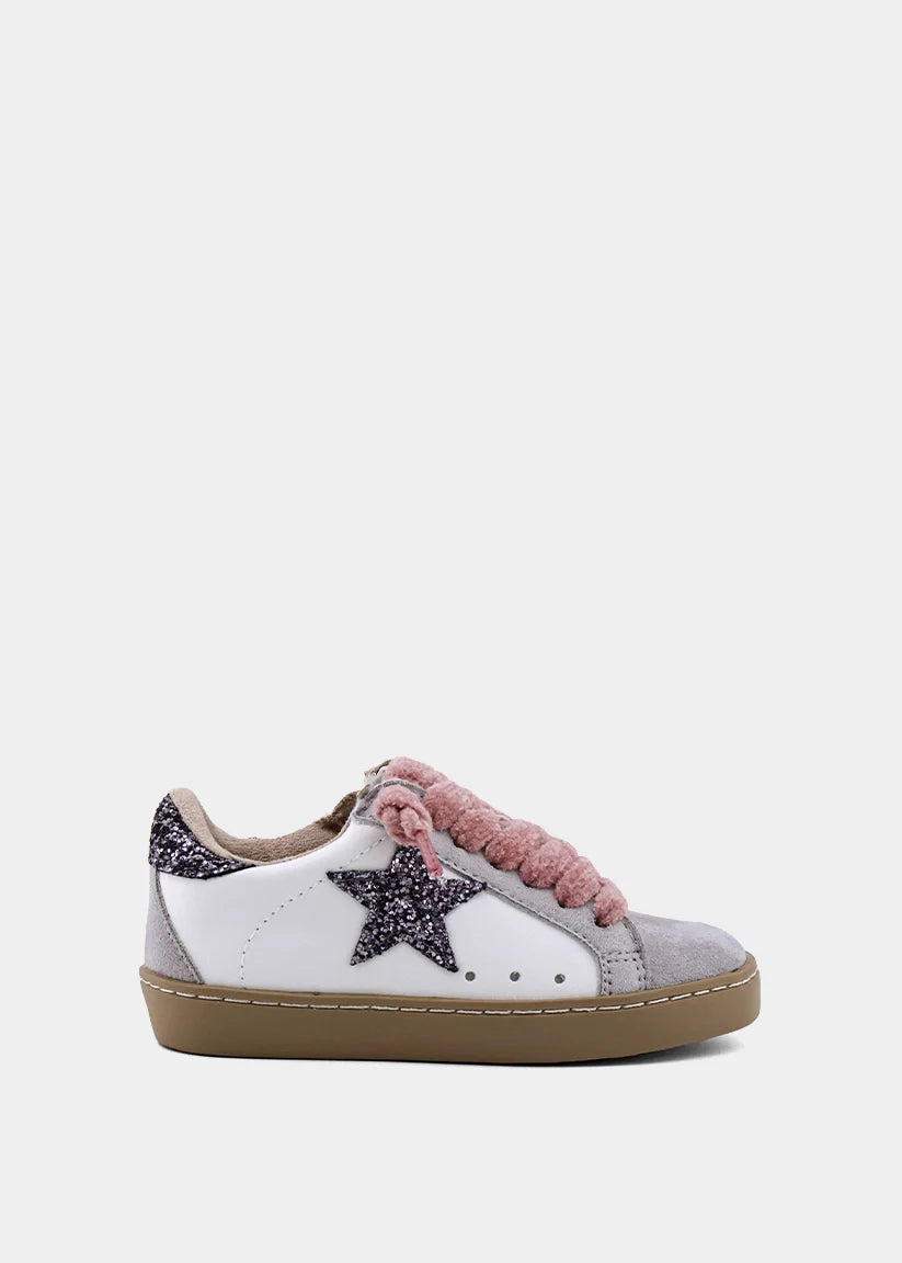 Paula Mini - Pewter Glitter Girls Shoes Shu Shop