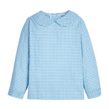 Peter Pan Shirt - Alpine Gingham Boys Shirts + Polos Little English