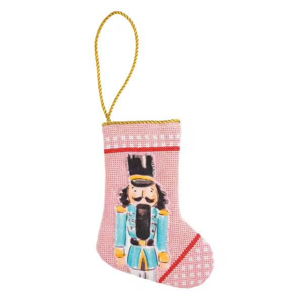 Pink Mini Nutcracker Stocking Seasonal Mudpie