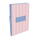 Pink Stripes Casey Notebook with Phone Loop Paper Goods Studio Oh!