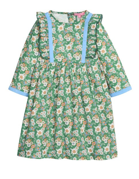 Porto Dress - Greenwich Garden Green Girls Play Dresses Bisby