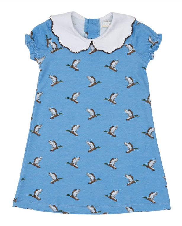 Presley Kait Little Mallard Blue Dress Girls Play Dresses The Oaks Apparel Company