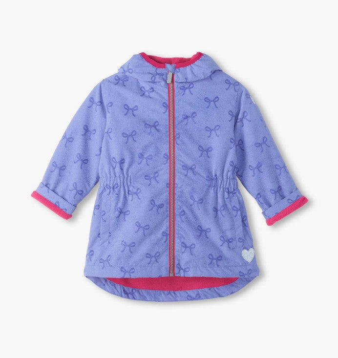 Pretty Bows Print Reveal Field Jacket Girls Outerwear Hatley