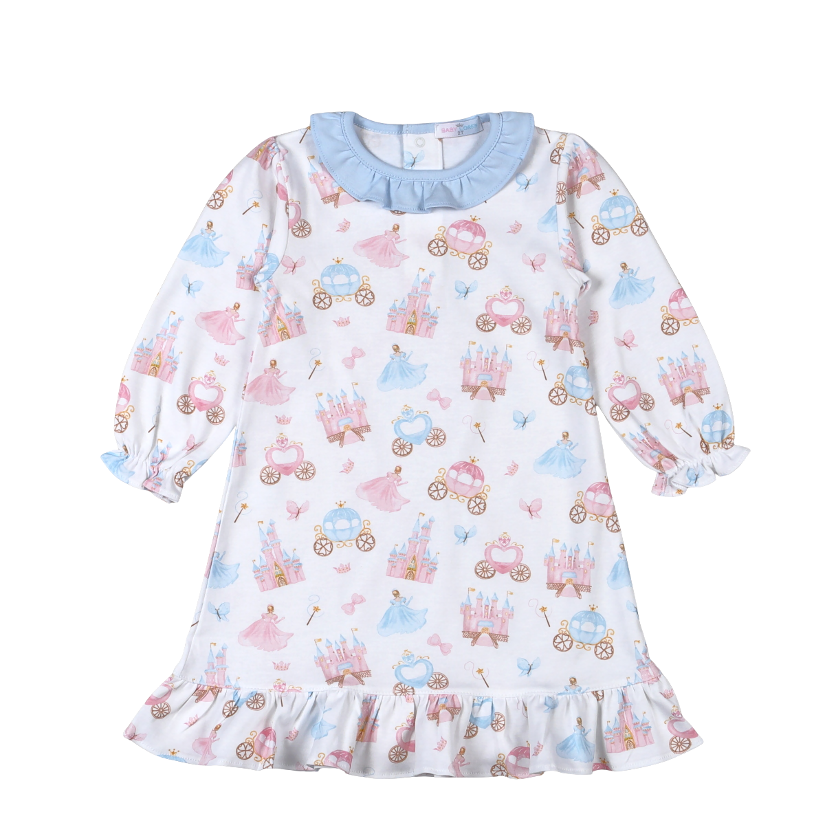 Princess & Castles Floral Pima Dress Kids Pajamas Baby Loren