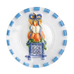 Pumpkin Topiary Glass Plate Seasonal Mudpie