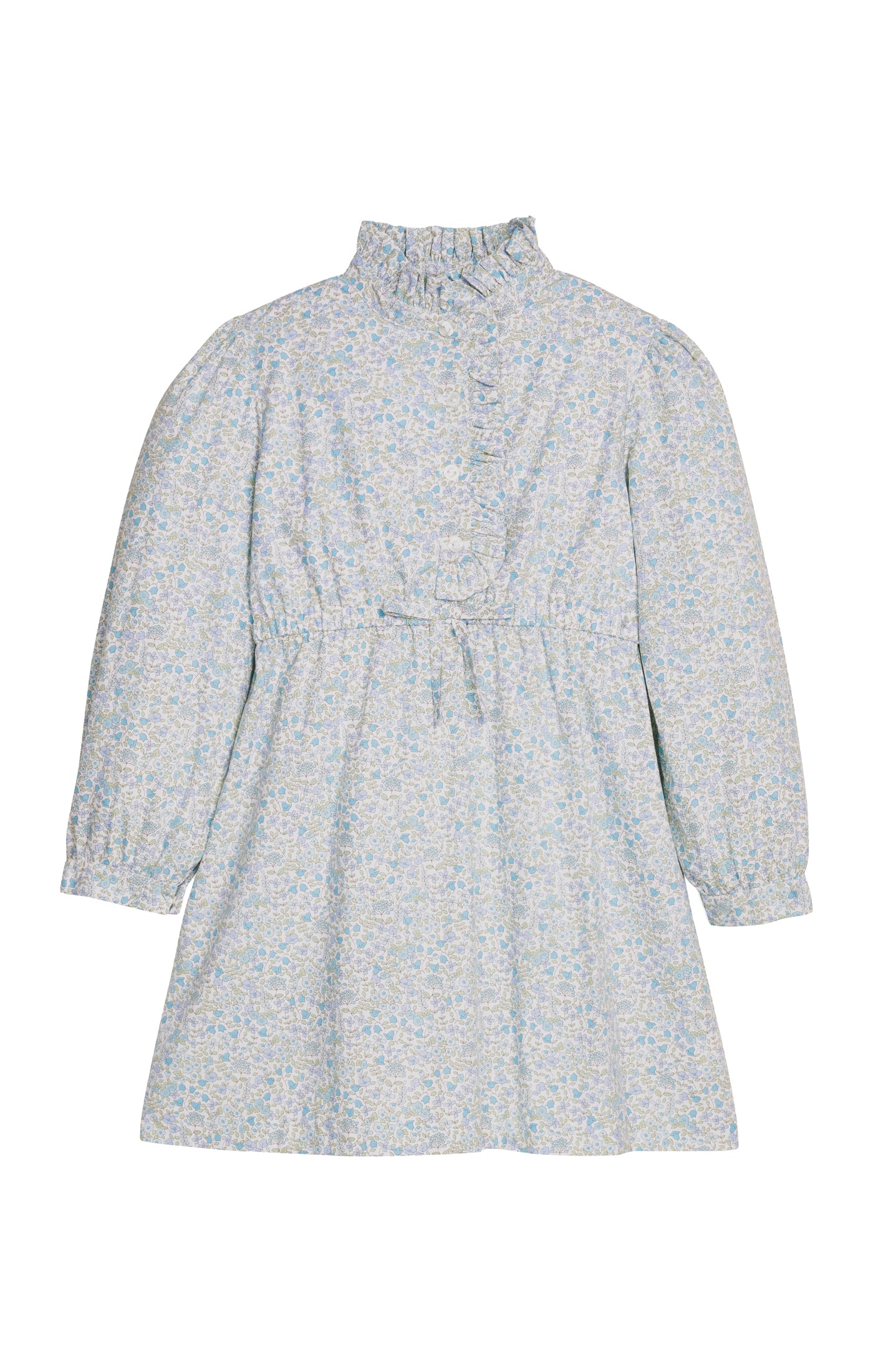 Ruffled Shirt Dress - Waterbury Floral Girls Occasion Dresses Little English