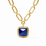 Sahara Statement Necklace - Iridescent Sapphire Blue