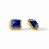 Sahara Stone Stud - Iridescent Sapphire Blue