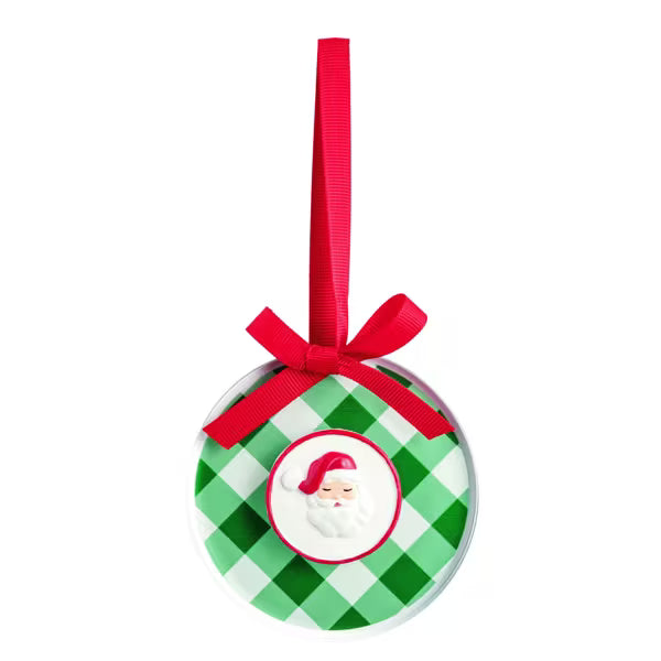 Santa Acrylic Disc Ornament Seasonal Mudpie