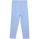 Scalloped Leggings - Lt. Blue Girls Pants + Leggings Trotter Street Kids