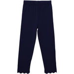 Scalloped Leggings - Navy Girls Pants + Leggings Trotter Street Kids