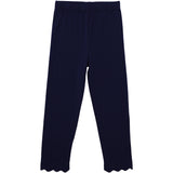 Scalloped Leggings - Navy Girls Pants + Leggings Trotter Street Kids