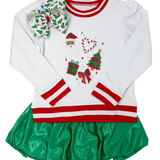 Sequin Christmas Elements - White Holly