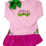 Sequin Feelin Grinchy - Pink Holly