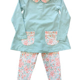 Shallot Rose Tunic Set Girls Sets Ishtex