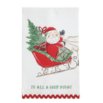 Sled Farm Christmas Ric-Rac Towel Seasonal Mudpie