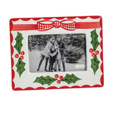 Small Holly Frame Seasonal Mudpie