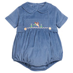 Smocked Daniel Bubble - Flying Mallard Boys Bubbles + Rompers Little English
