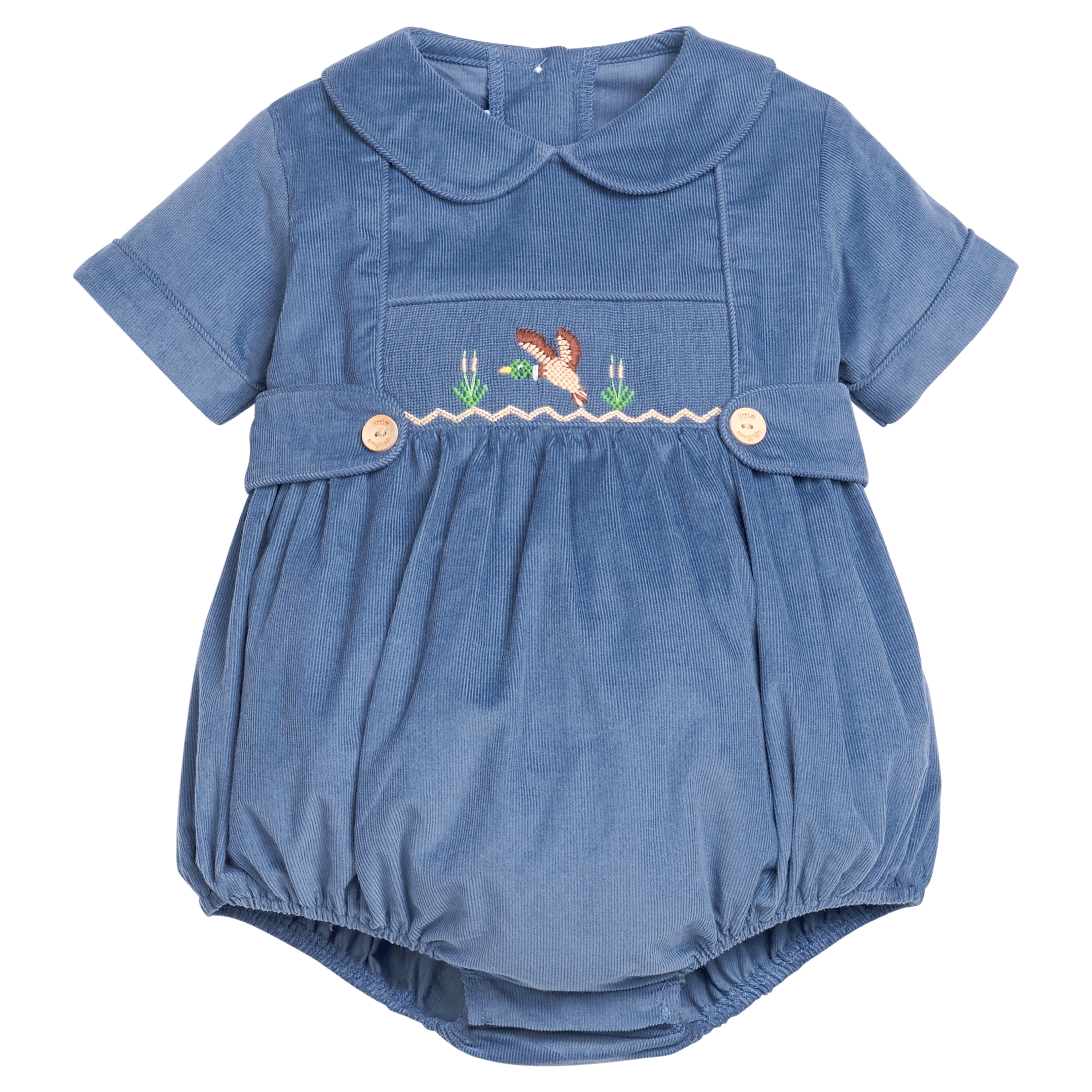 Smocked Daniel Bubble - Flying Mallard Boys Bubbles + Rompers Little English